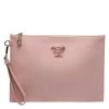 Versace Pink Leather Medusa Clutch For Women