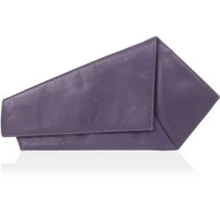 Versace Vintage Purple Leather Clutch For Women