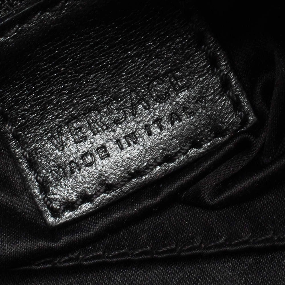 Versace Medusa Print Canvas And Leather Multiple Pocket Shoulder Bag For Women - Image 8