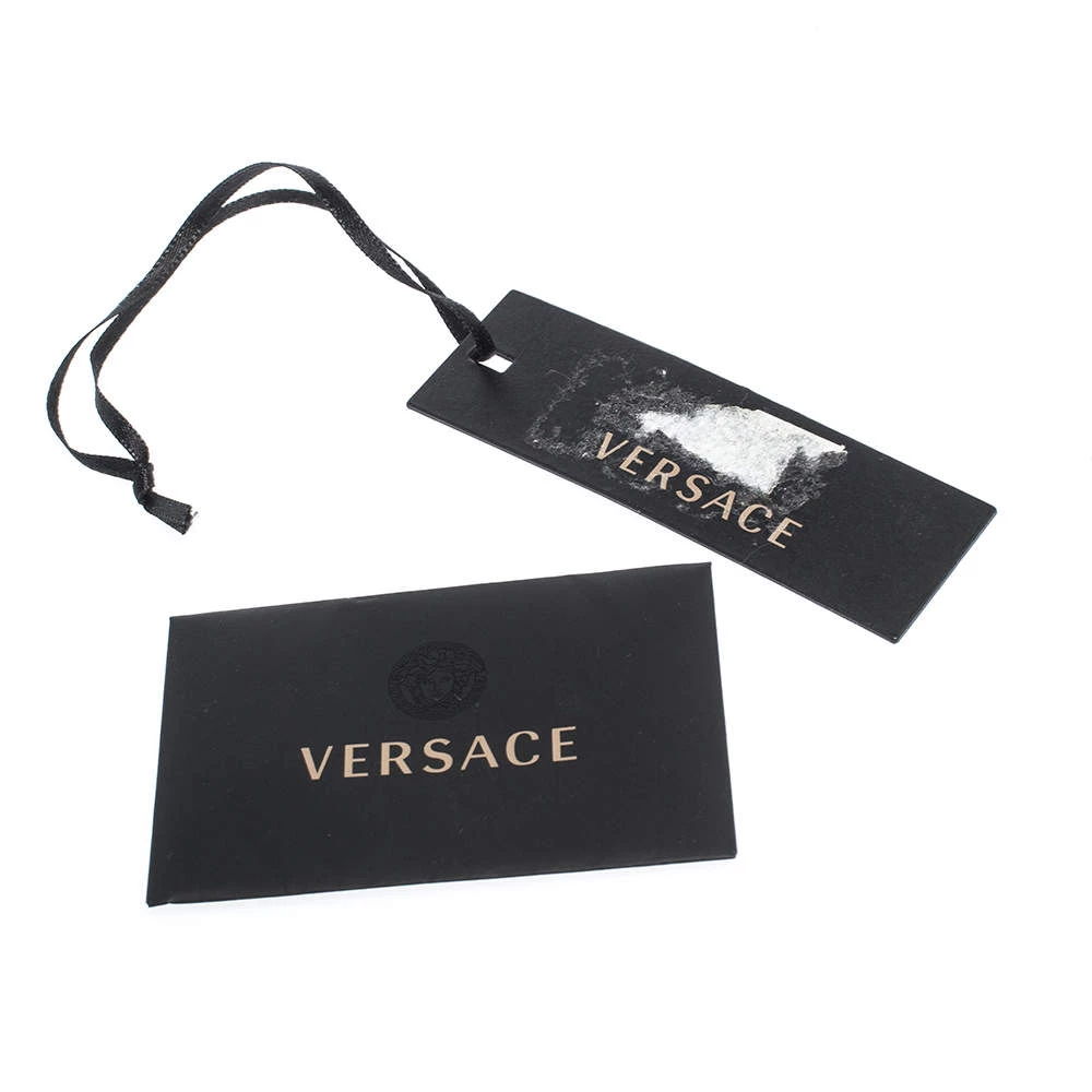 Versace Blue Leather Medusa Medallion Satchel For Women - Image 9