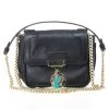 Versace Black Chain Mini Shoulder Bag For Women
