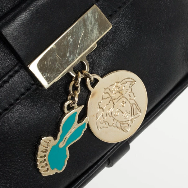 Versace Black Chain Mini Shoulder Bag For Women - Image 7