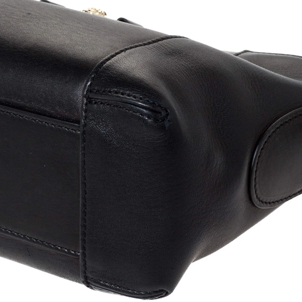 Versace Black Leather Medusa Medallion Bag For Women - Image 12