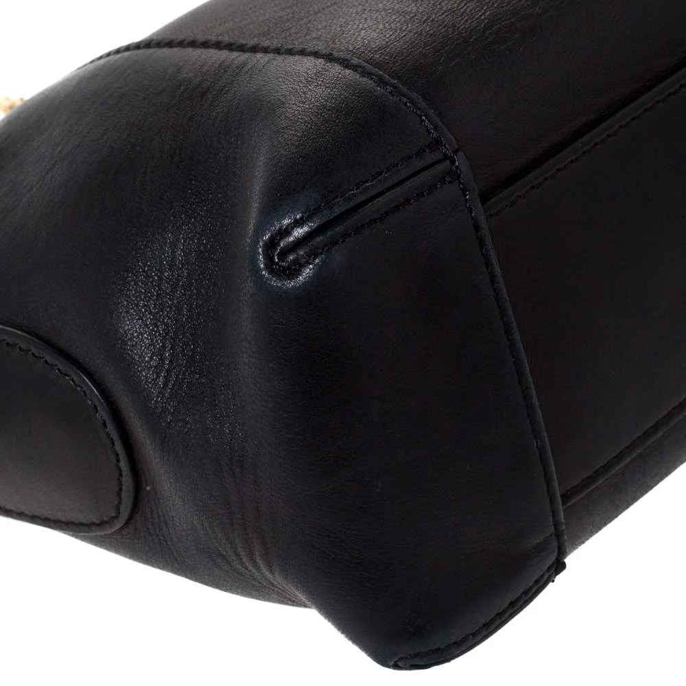 Versace Black Leather Medusa Medallion Bag For Women - Image 11