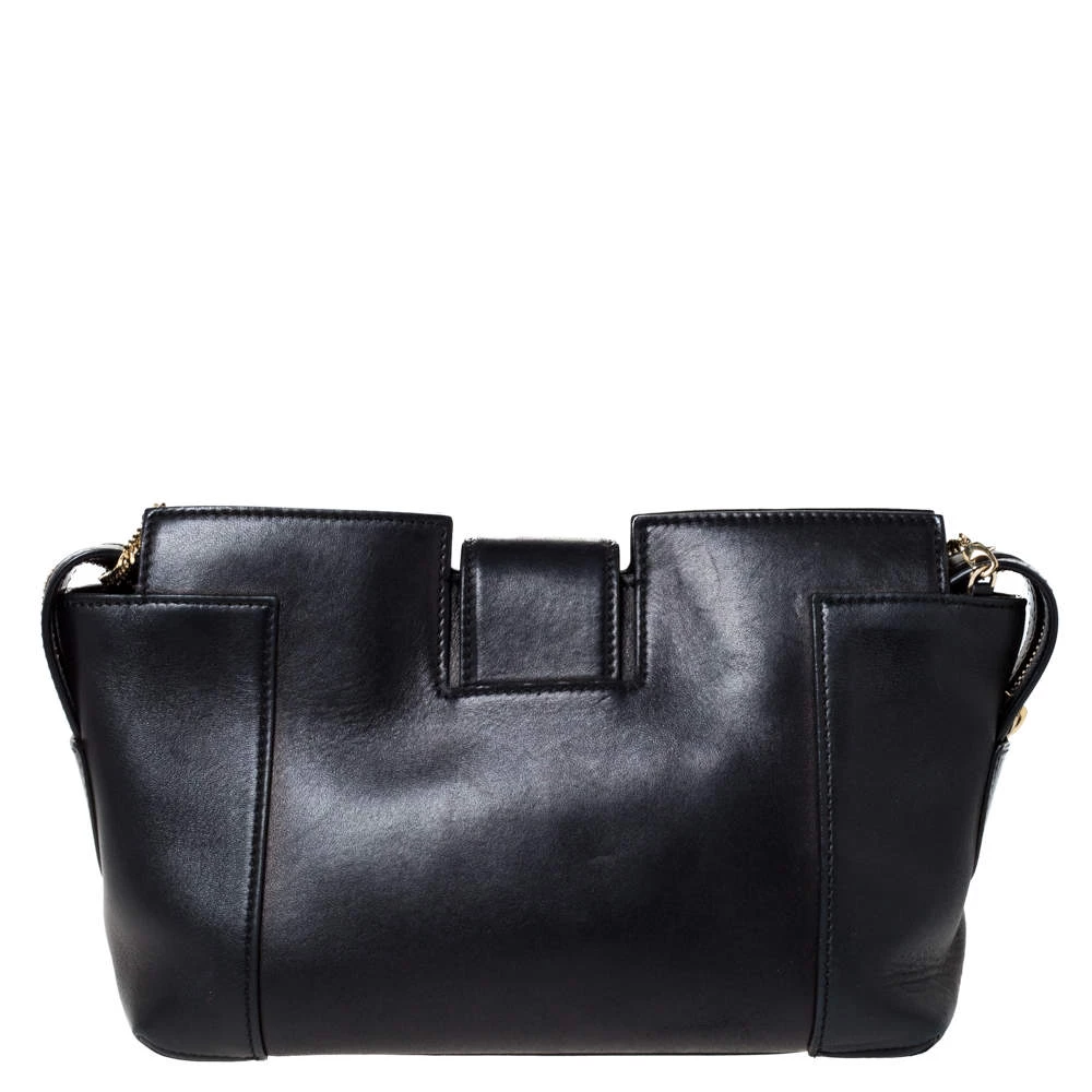 Versace Black Leather Medusa Medallion Bag For Women - Image 4