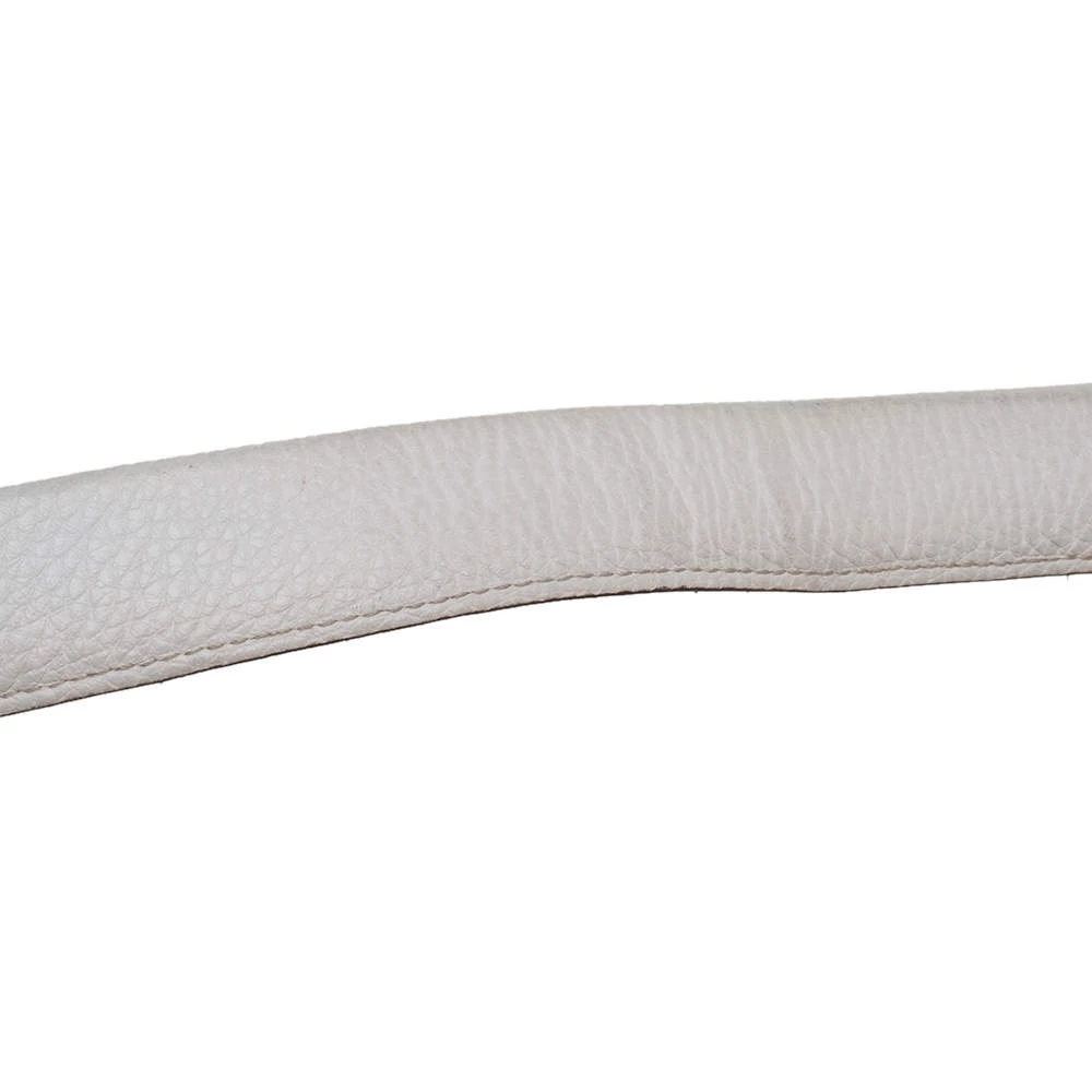 Versace White Leather Medusa Shoulder Bag For Women - Image 5