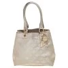 Versace Metallic Gold Leather Tote For Women