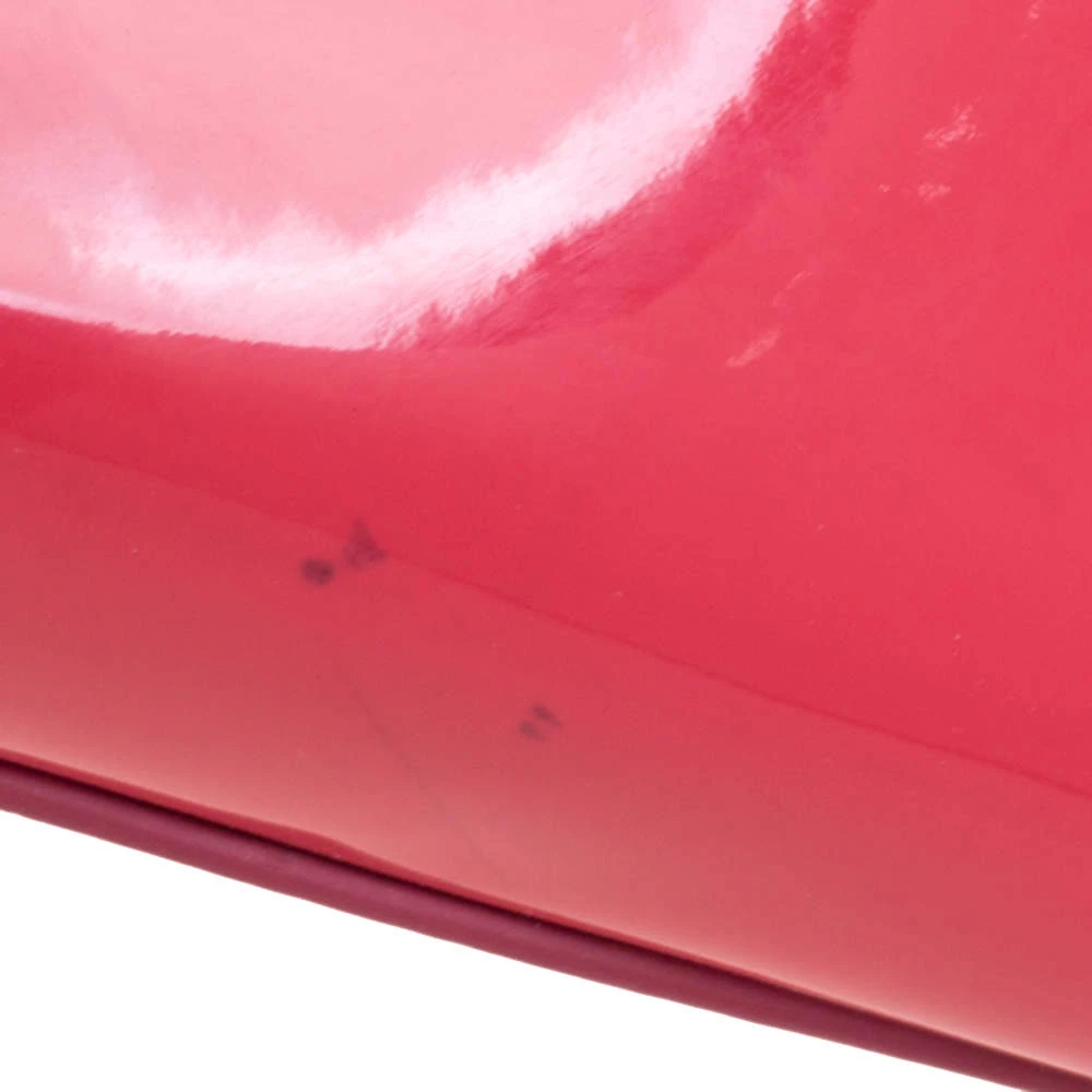 Versace Neon Pink Patent Leather Medusa Medallion Tote For Women - Image 5