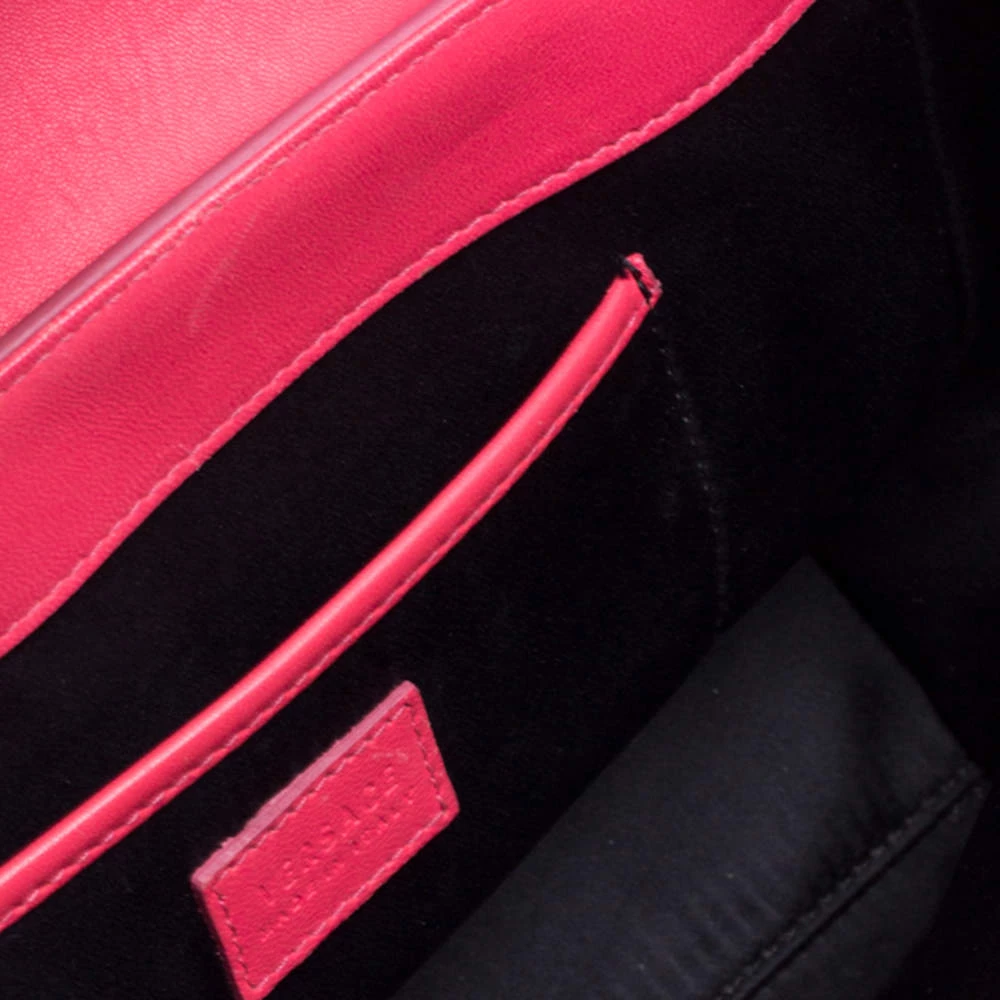 Versace Neon Pink Patent Leather Medusa Medallion Tote For Women - Image 7