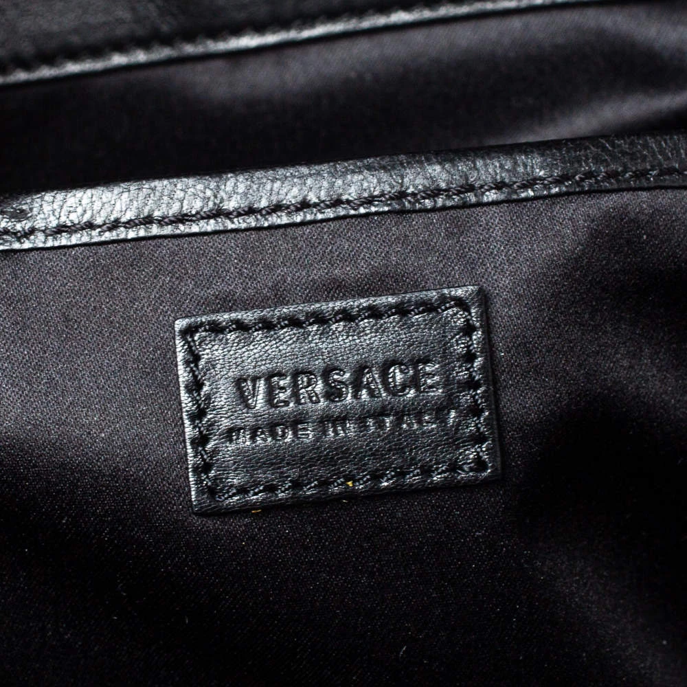 Versace Multcolor Leather And Snakeskin Medusa Medallion Tote For Women - Image 9