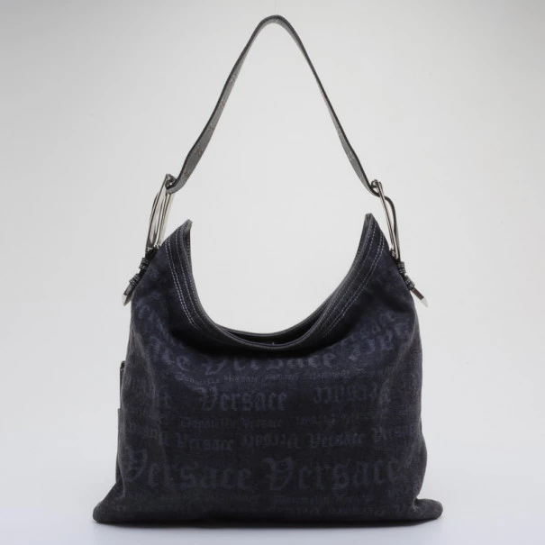 Versace Denim Shoulder Bag For Women - Image 3