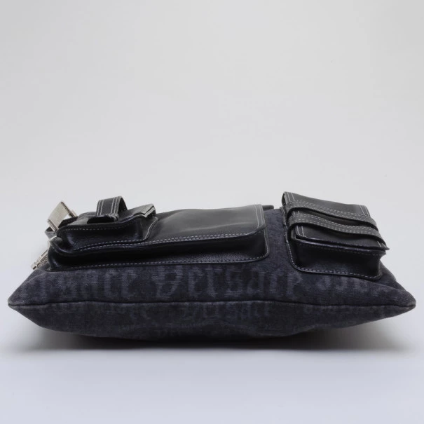 Versace Denim Shoulder Bag For Women - Image 4