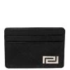 Versace Black Leather Card Holder For Women