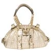 Versace Gold Quilted Leather Mini Madonna Frame Bag For Women