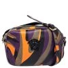 Versace Multicolor Leather Palazzo Medusa Camera Crossbody Bag For Women