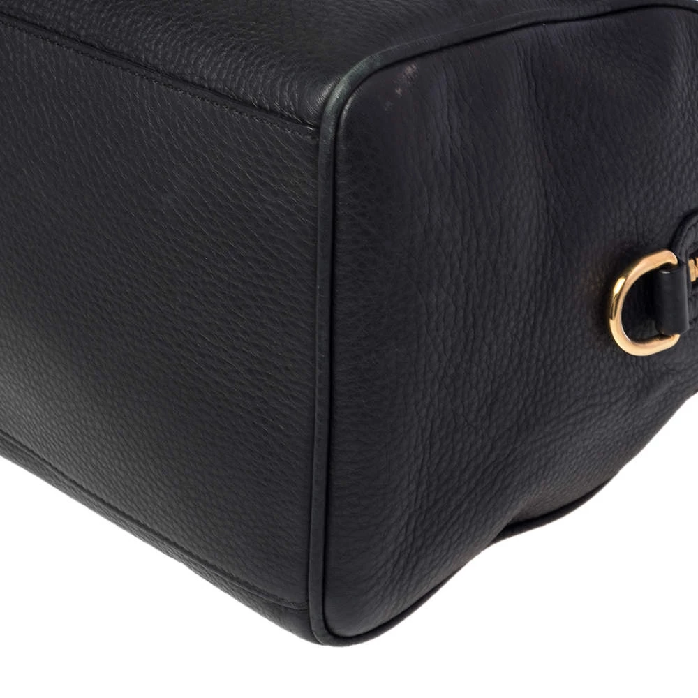 Versace Black Leather Medusa Boston Bag For Women - Image 11