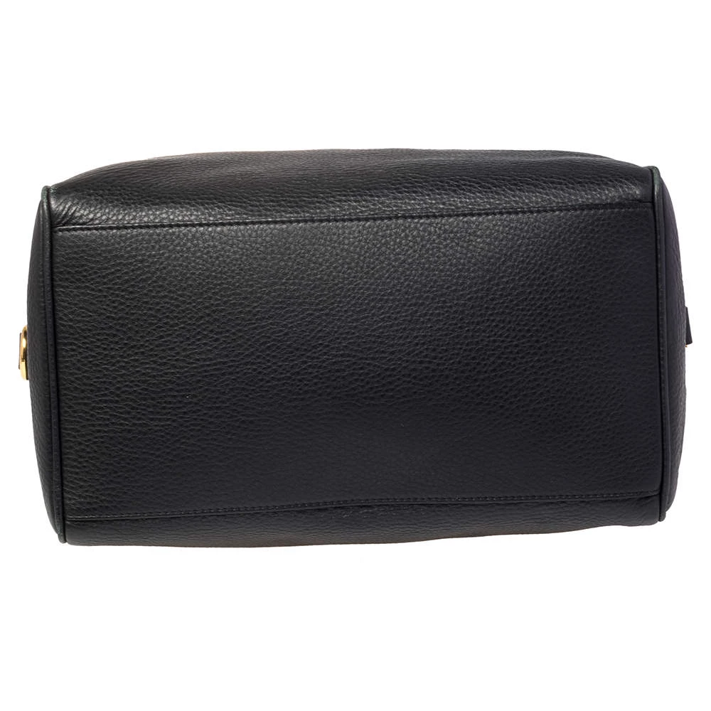 Versace Black Leather Medusa Boston Bag For Women - Image 6