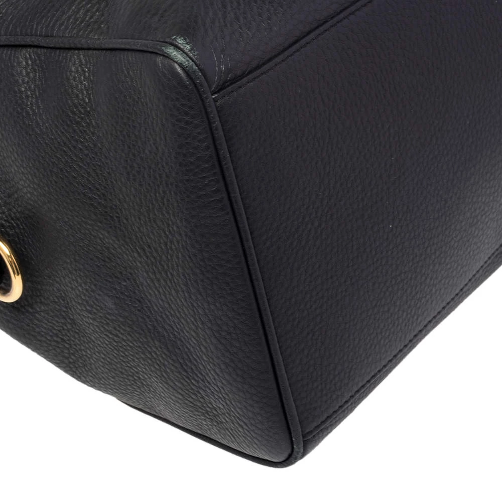 Versace Black Leather Medusa Boston Bag For Women - Image 10
