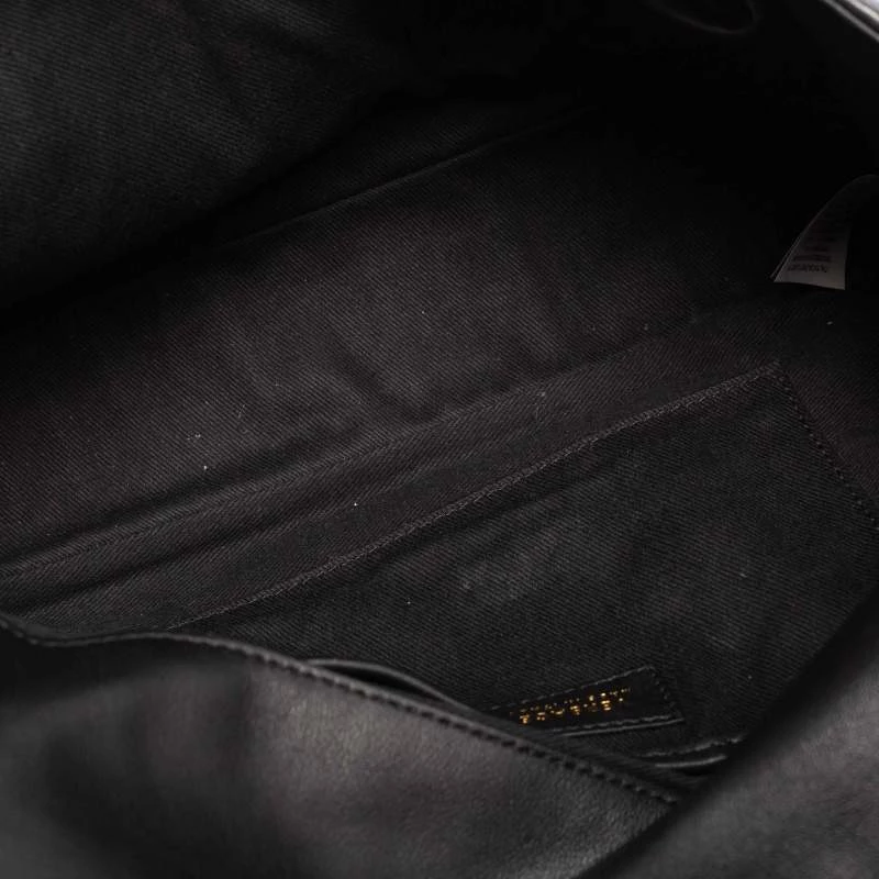 Versace Black Leather Medusa Shoulder Bag For Women - Image 8