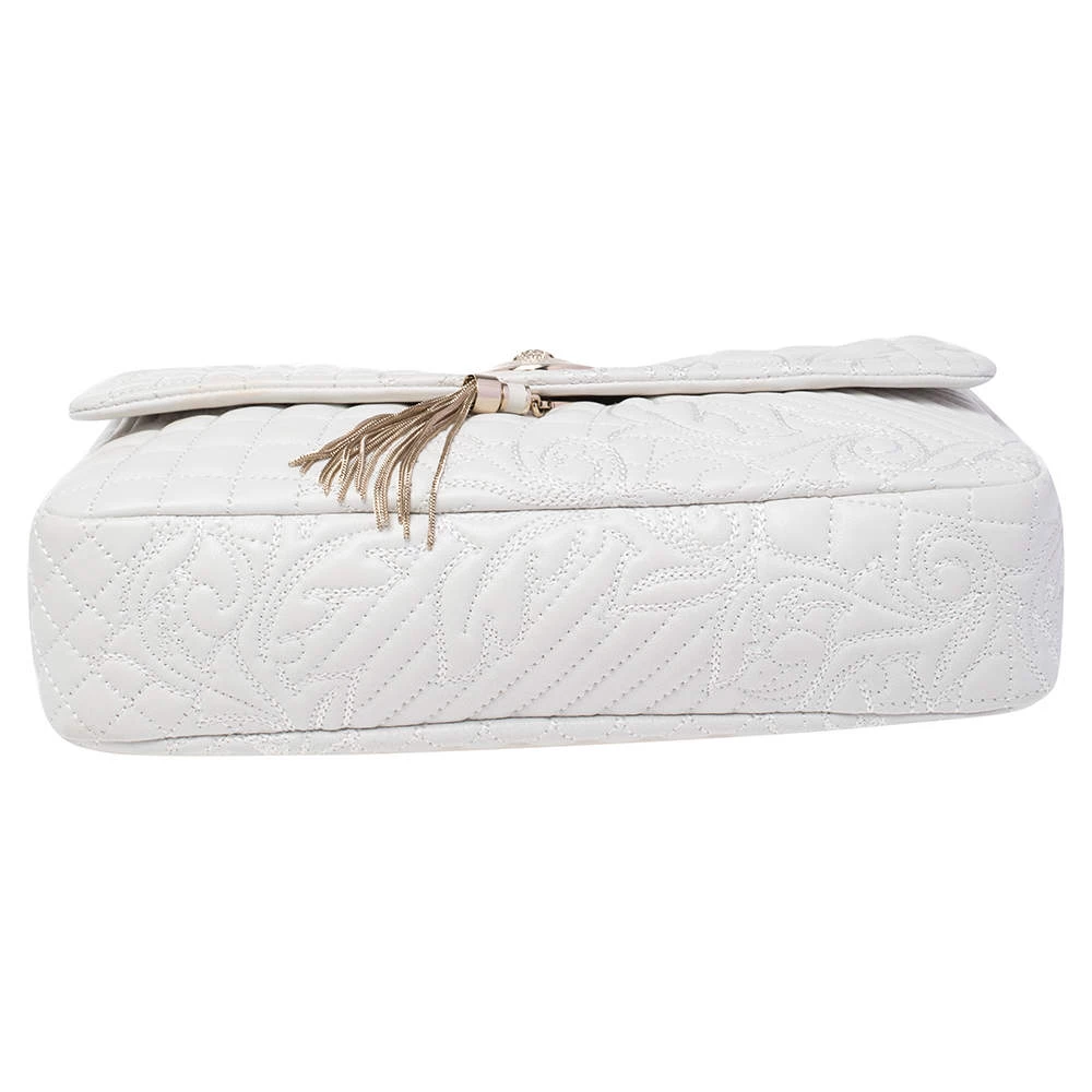 Versace White Leather Vanitas Medea Shoulder Bag For Women - Image 7