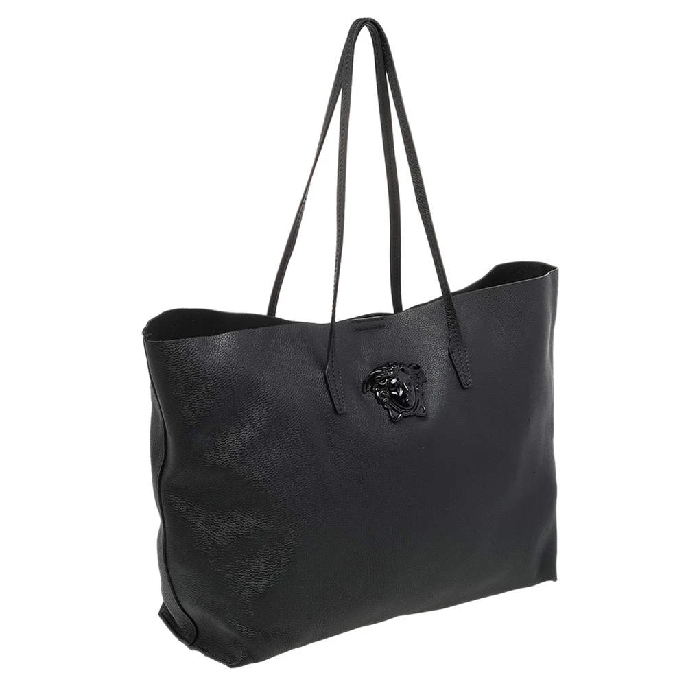 Versace Black Leather Palazzo Medusa Tote For Women - Image 3