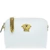 Versace White Leather Small Medusa Clutch For Women