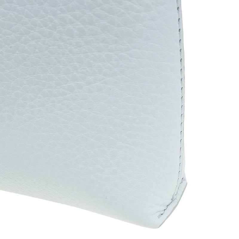 Versace White Leather Small Medusa Clutch For Women - Image 9