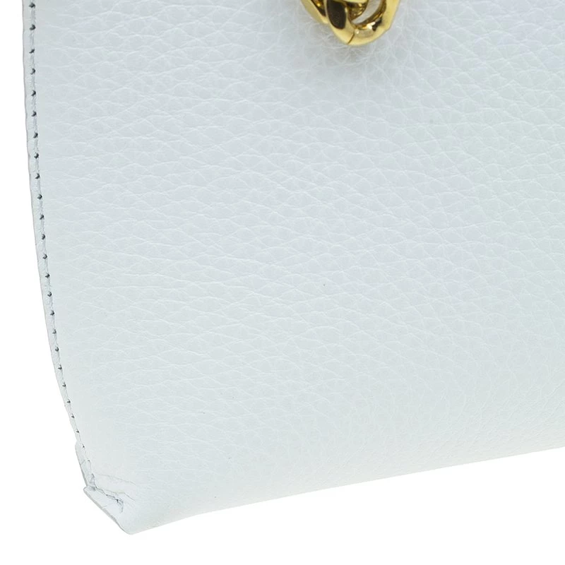 Versace White Leather Small Medusa Clutch For Women - Image 10