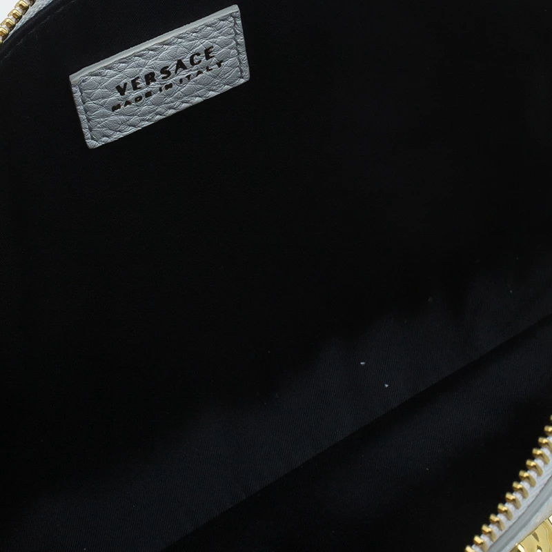 Versace White Leather Small Medusa Clutch For Women - Image 13