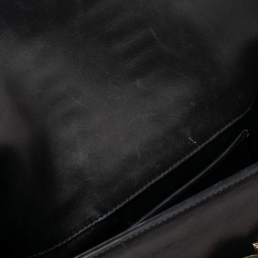 Versace Black Leather D Signature Medusa Shoulder Bag For Women - Image 8