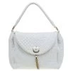 Versace Off White Leather Talia Vanitas Shoulder Bag For Women