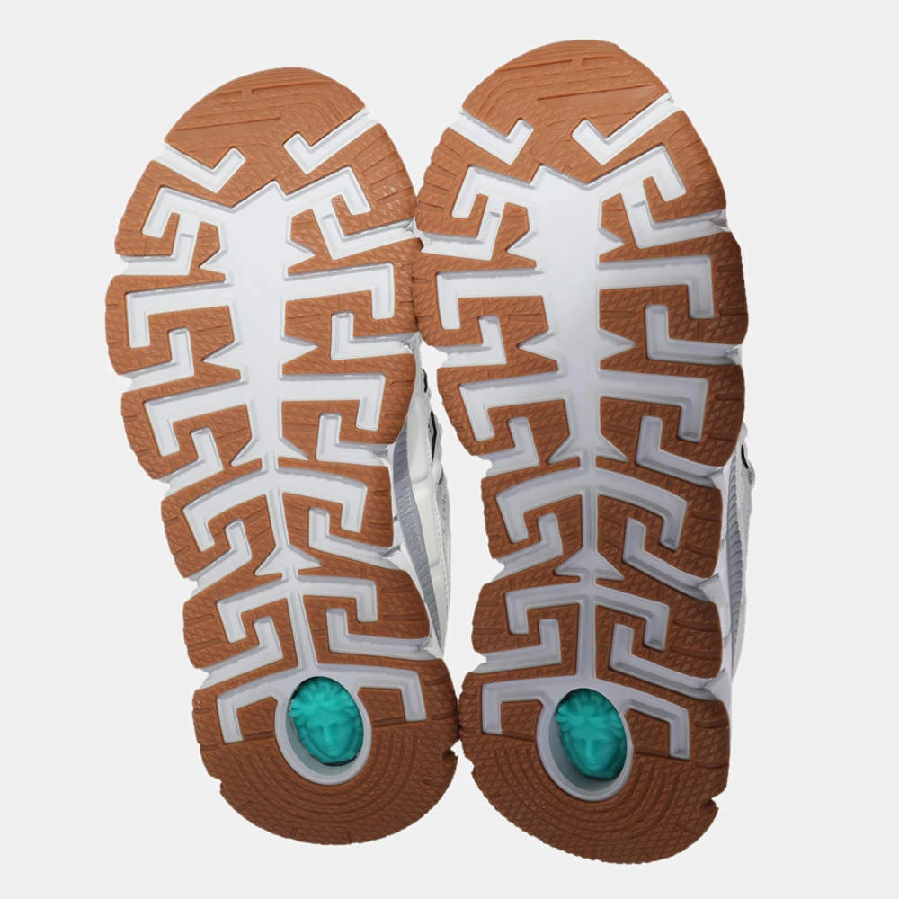 Versace White Wmns Trigreca Barocco Print Sneaker EU 38 For Women - Image 5