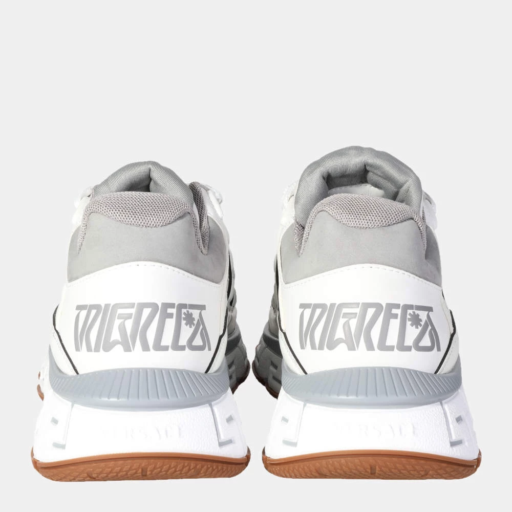 Versace White Wmns Trigreca Barocco Print Sneaker EU 38 For Women - Image 4
