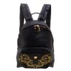 Versace Black Leather Studded Medusa Backpack For Women