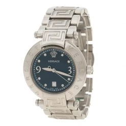 Versace Black Stainless Steel Reve Women's Wristwatch 35 Mm For Women