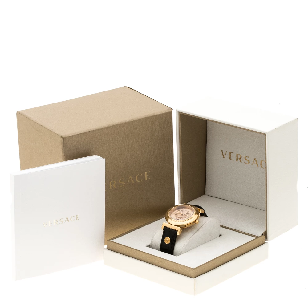 Versace Rose Gold Plated Steel A9C Chronograph Women's Wristwatch 40 Mm For Women - Image 6