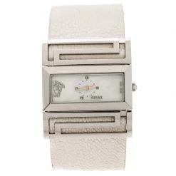 Versace Mother Of Pearl Stainless Steel Beauville VSQ99 Women's Wristwatch 38 Mm For Women