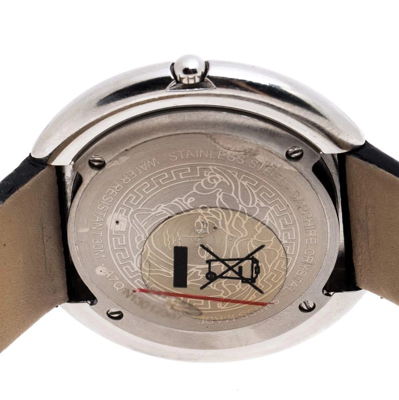 Versace Silver Stainless Steel Thea A7Q Women's Wristwatch 39MM For Women - Image 4