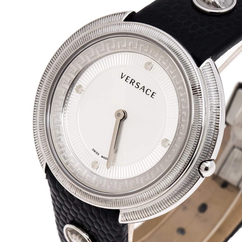 Versace Silver Stainless Steel Thea A7Q Women's Wristwatch 39MM For Women - Image 2