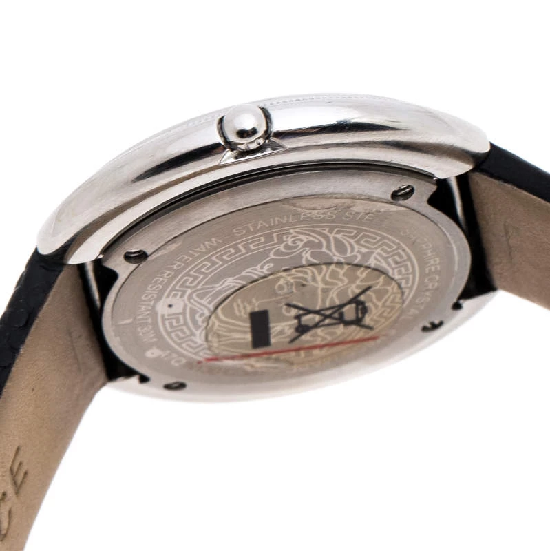 Versace Silver Stainless Steel Thea A7Q Women's Wristwatch 39MM For Women - Image 6