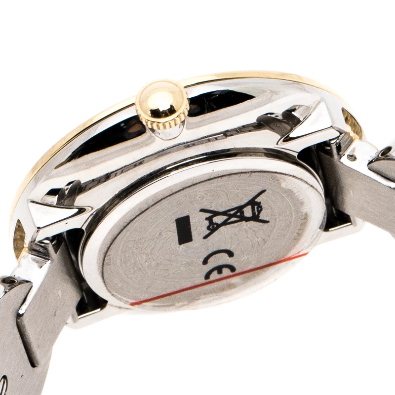 Versace White Gold Tone Signature Medusa Stud Icon VERF008 Women's Wristwatch 26 Mm For Women - Image 6