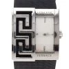 Versace White Stainless Steel V-Greca Women's Wristwatch 38MM For Women