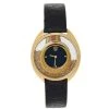Versace Black Gold Plated Stainless Steel & Leather Destiny Spirit 86Q Women's Wristwatch 39 Mm For Women