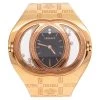 Versace Black Rose Gold Plated Stainless Steel Eclissi 73Q Women's Wristwatch 39 Mm For Women