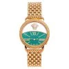 Versace Green Gold Plated Stainless Steel Krios 93Q Women's Wristwatch 38 Mm For Women