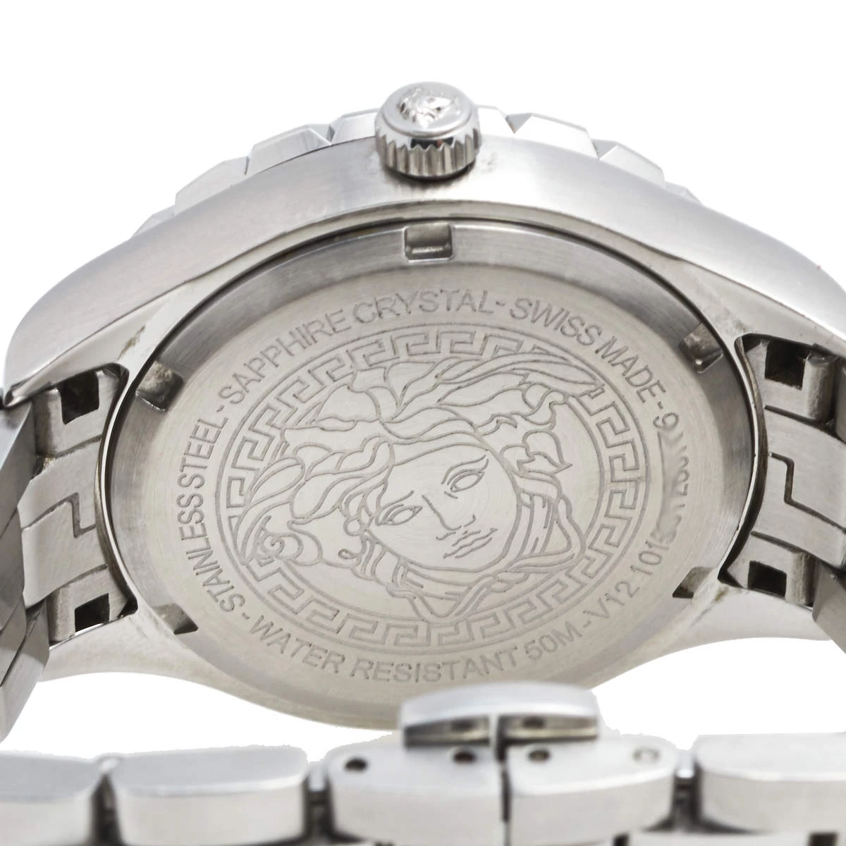 Versace Pink Stainless Steel Hellenyium V12010015 Women's Wristwatch 35 Mm For Women - Image 4