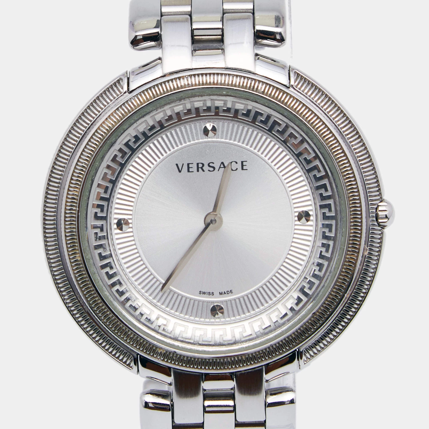 Versace Silver Stainless Steel Thea VA7 Women's Wristwatch 39 Mm For Women - Image 3