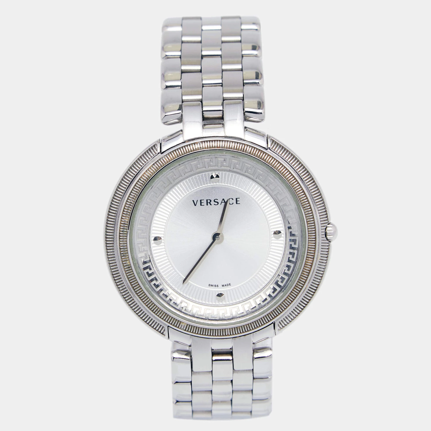 Versace Silver Stainless Steel Thea VA7 Women's Wristwatch 39 Mm For Women