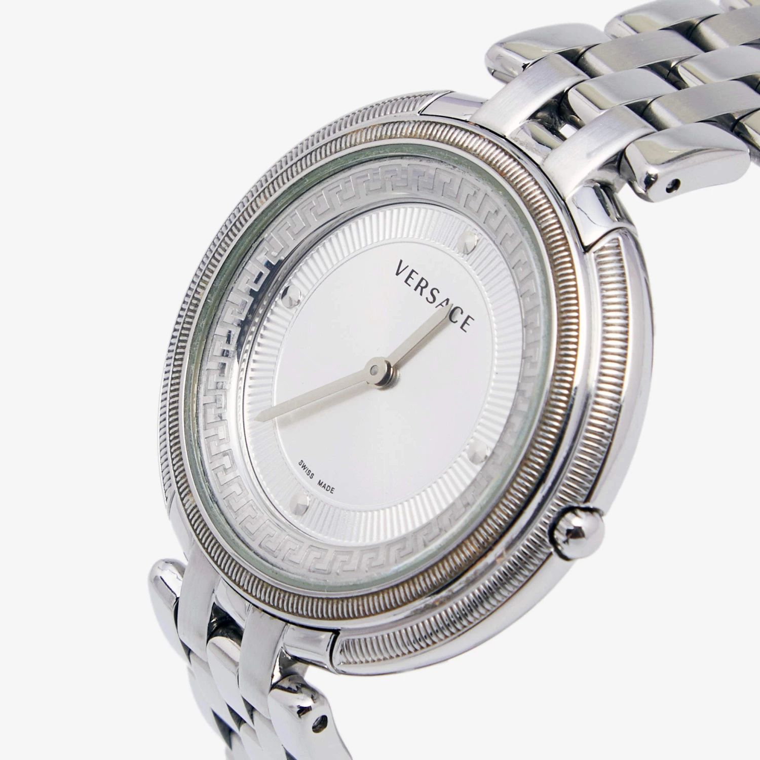Versace Silver Stainless Steel Thea VA7 Women's Wristwatch 39 Mm For Women - Image 2