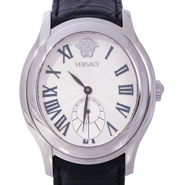 Versace White Stainless Steel OLA99 Women's Wristwatch 38MM For Women